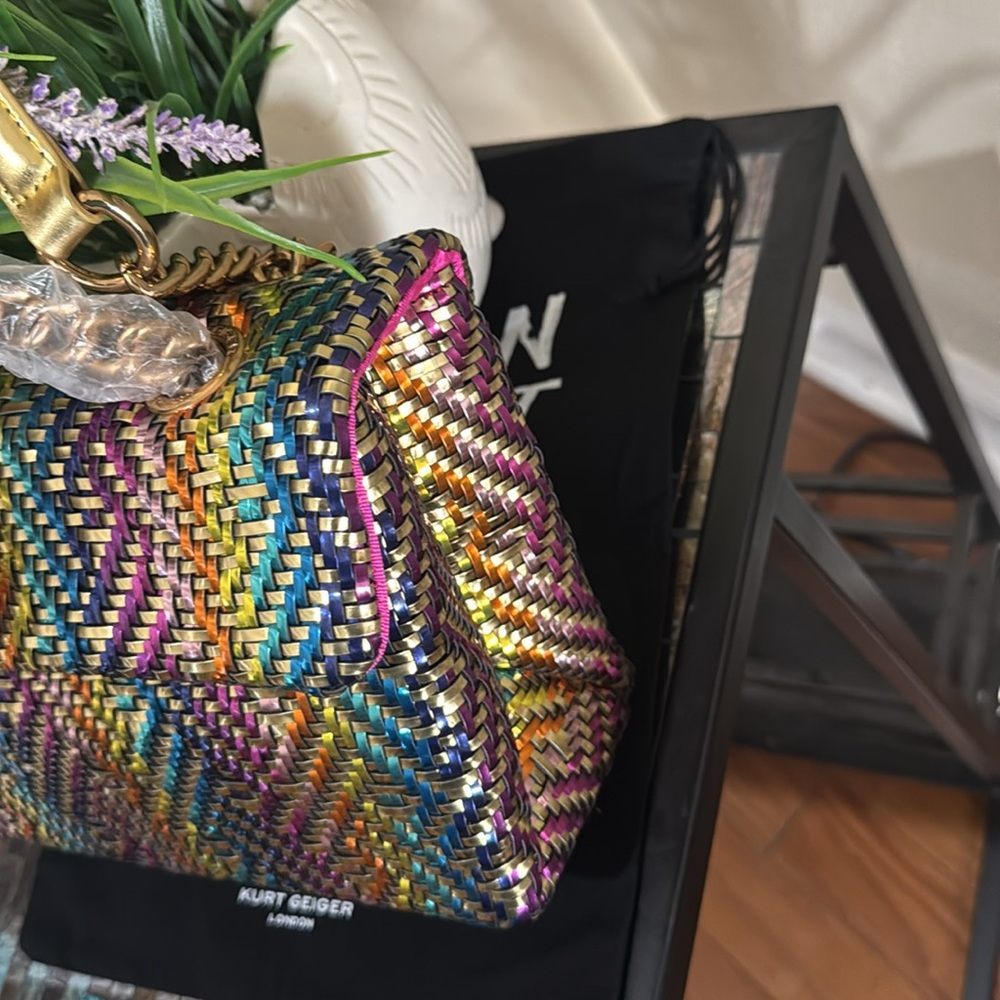 🍇🍇🍇HOST PEAK Kensington Woven Faux Leather Convertible Shoulder Bag🍇🍇🍇 - Picture 6 of 17